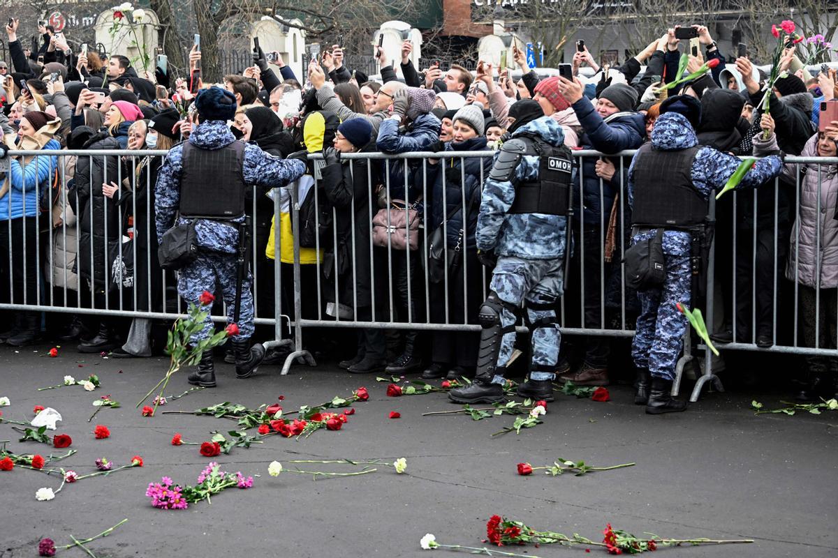 Funeral y ceremonia de despedida del político opositor ruso Alexei Navalny en Moscú