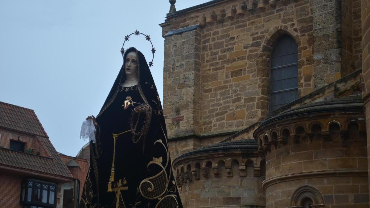 La Dolorosa, en la Procesión del Encuentro del pasado año.