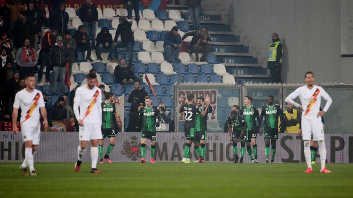 La Roma cayó por 4-2 frente al Sassuolo en la jornada 22 de la Serie A