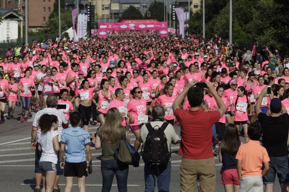 Carrera de la mujer en la zona este de Gijón.