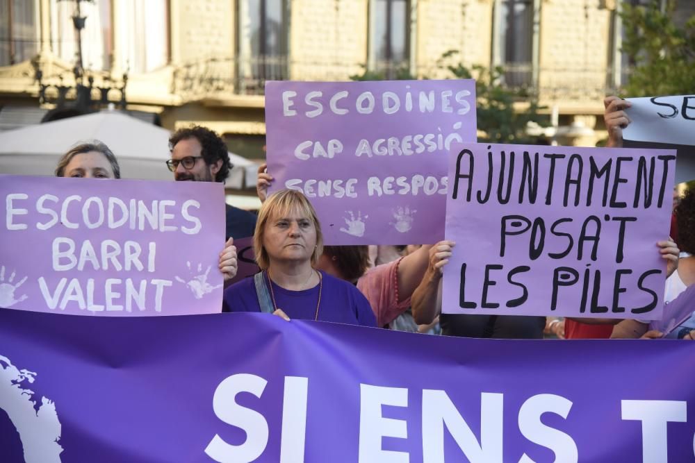 Manifestació a Manresa en contra de la violació d'