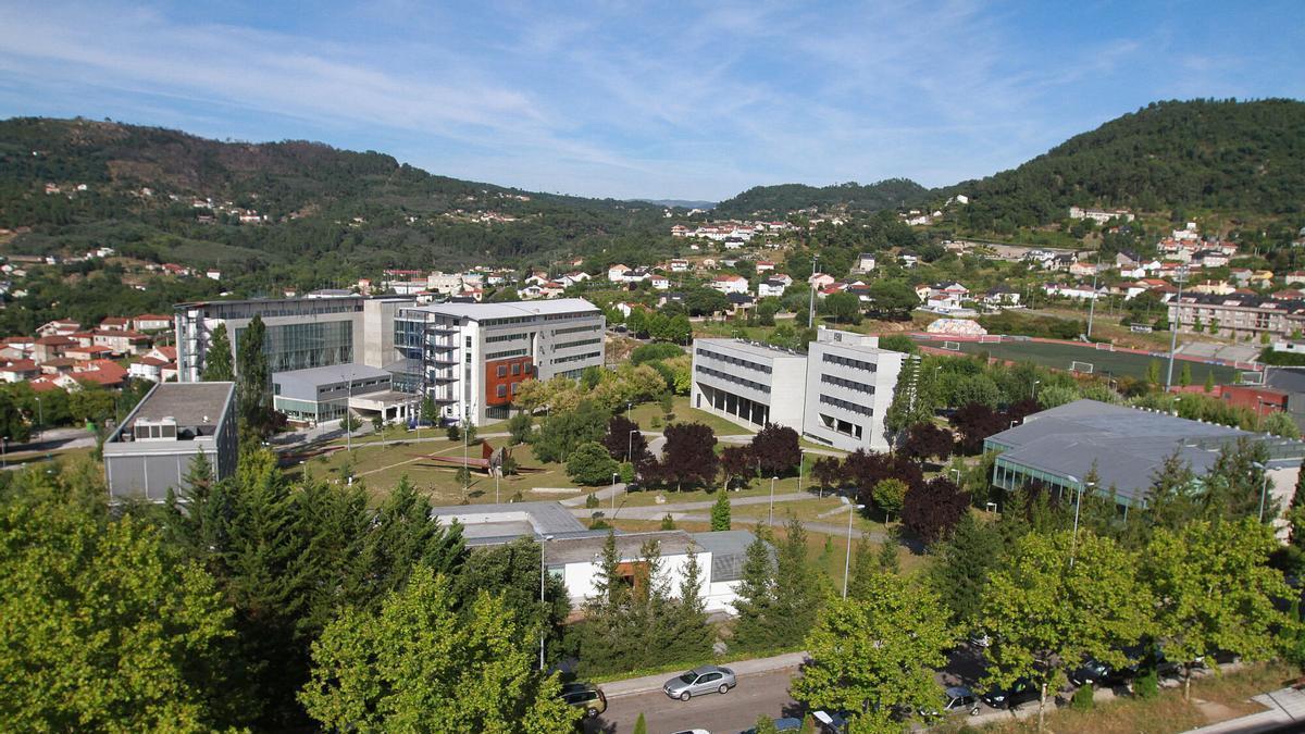 Vista del campus universitario de Ourense.
