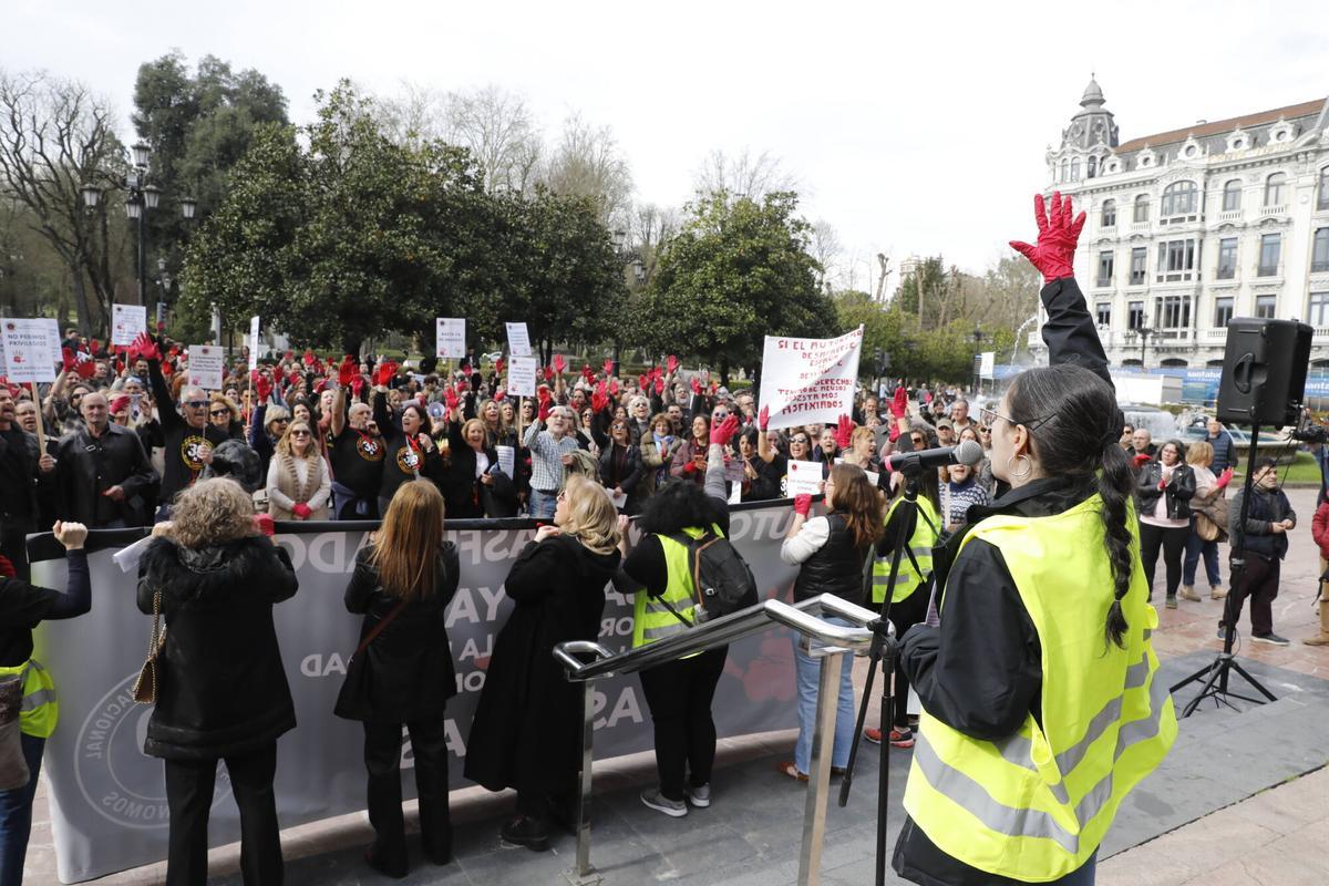 EN IMÁGENES: Así fue la manifestación de autónomos asturianos en Oviedo