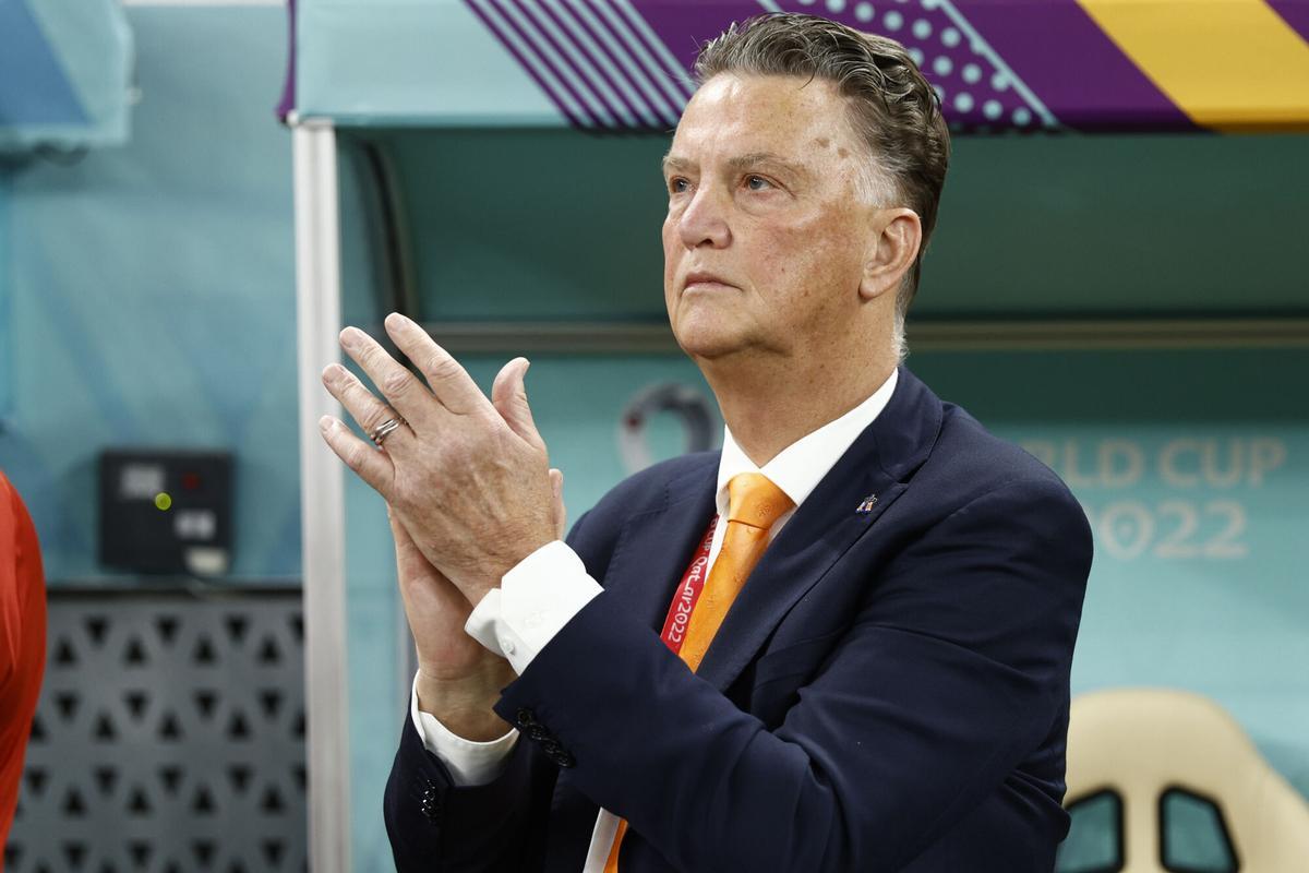 Louis van Gaal, durante el partido entre Países Bajos y Argentina en los cuartos de final del Mundial de Qatar 2022.