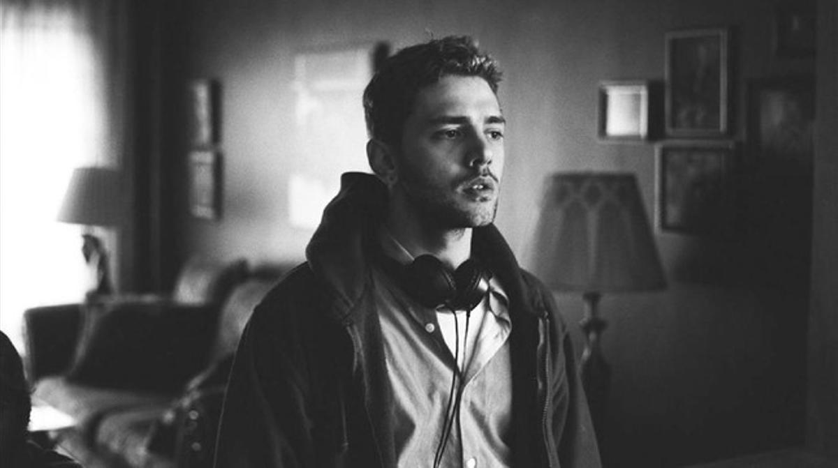 El jove director canadenc Xavier Dolan, durant un rodatge.