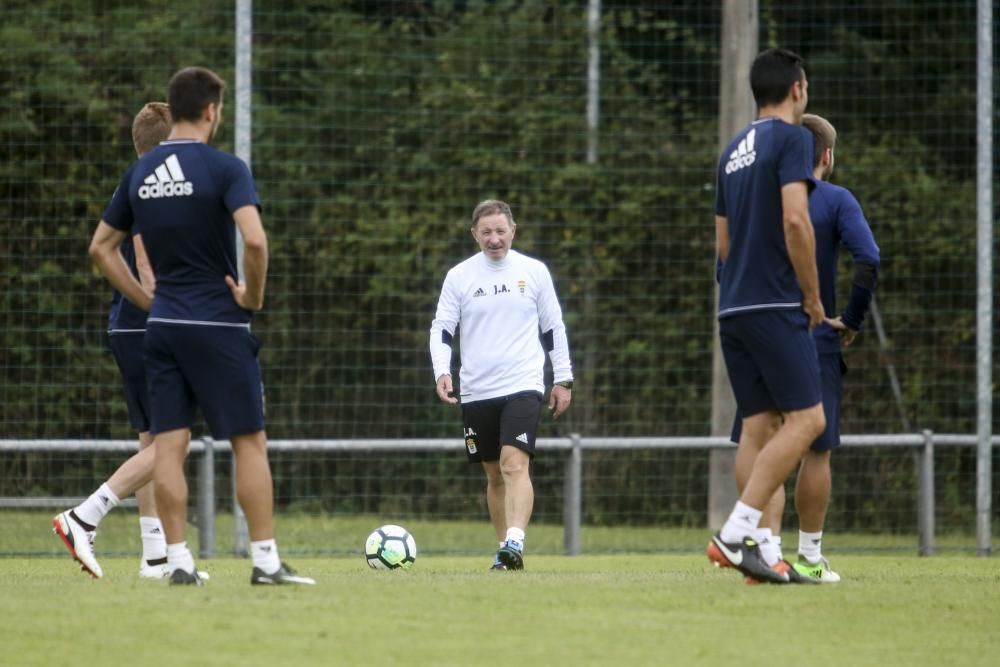 Entrenamiento del Real Oviedo, viernes