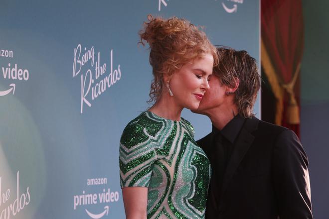 Nicole Kidman y Keith Urban en la premiere de 'Being The Ricardos'
