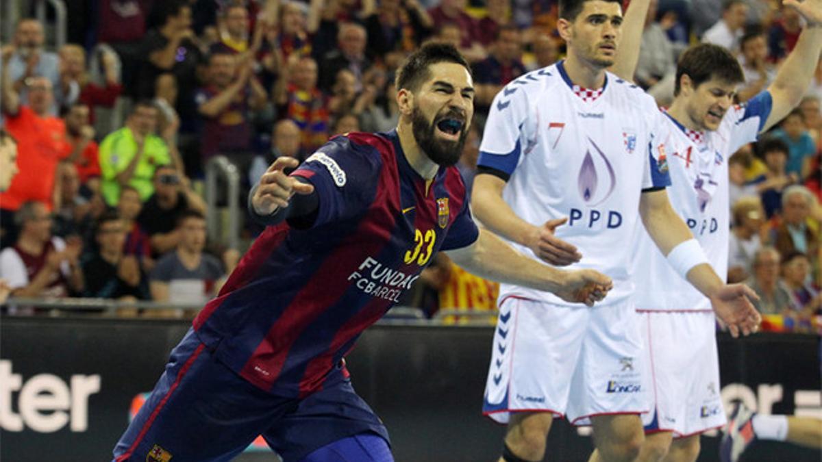 Karabatic y sus compañeros hicieron vibrar al Palau Blaugrana