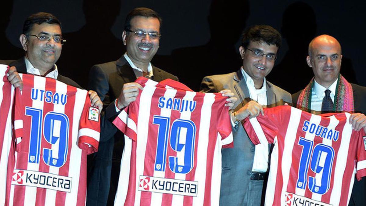 Presentación del Atlético de Kolkata, el pasado mayo