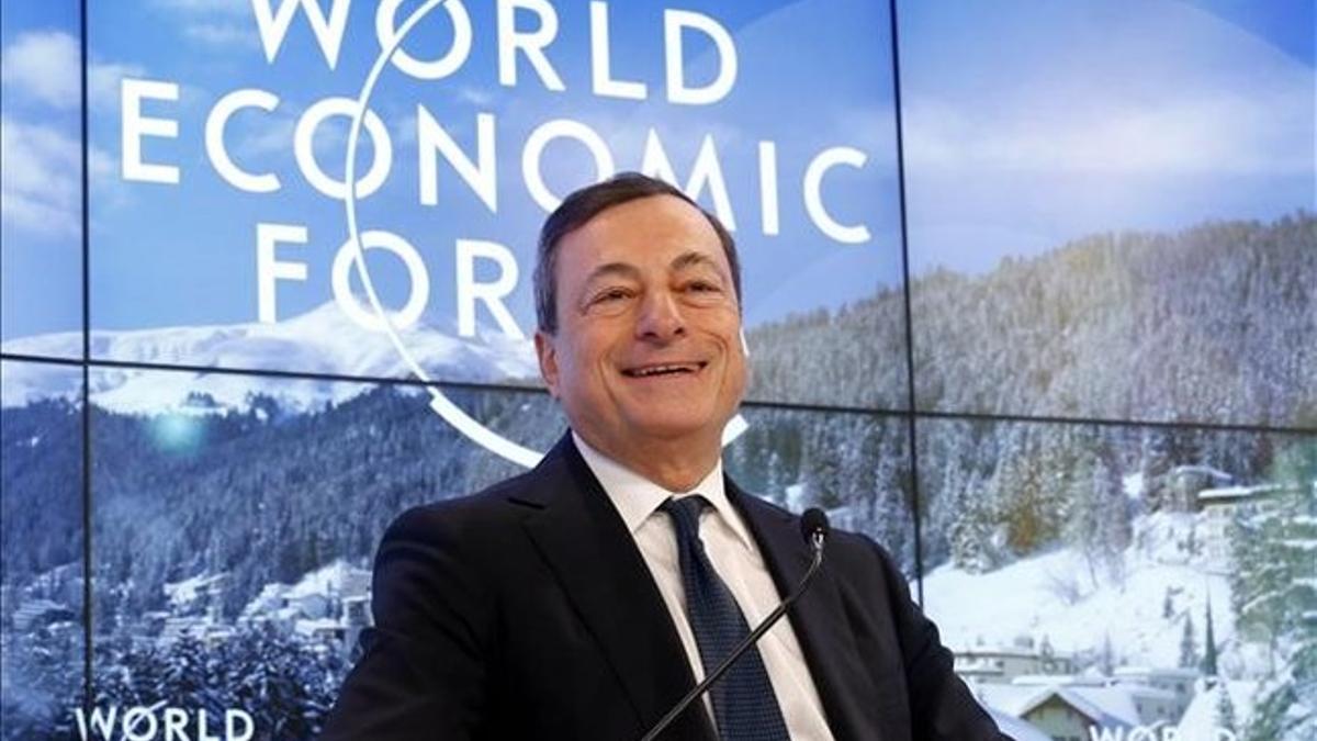 Mario Draghi, en Davos.