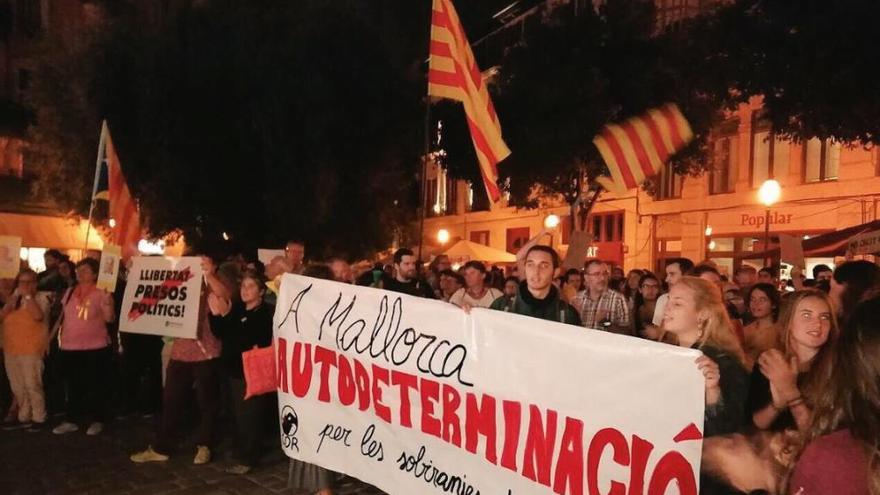 Concentración a favor de la autodeterminación de Mallorca