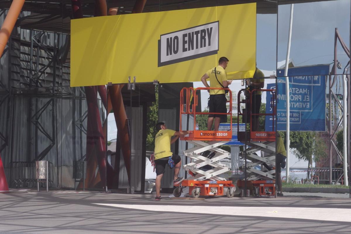 Preparativos para la San Diego Comic-Con Málaga en el Palacio de Ferias de Málaga Preparativos para la San Diego Comic-Con Málaga en el Palacio de Ferias de Málaga