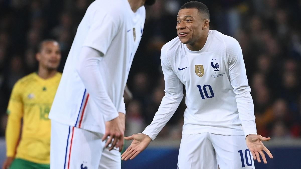 Mbappé no se explica su golazo contra Sudáfrica