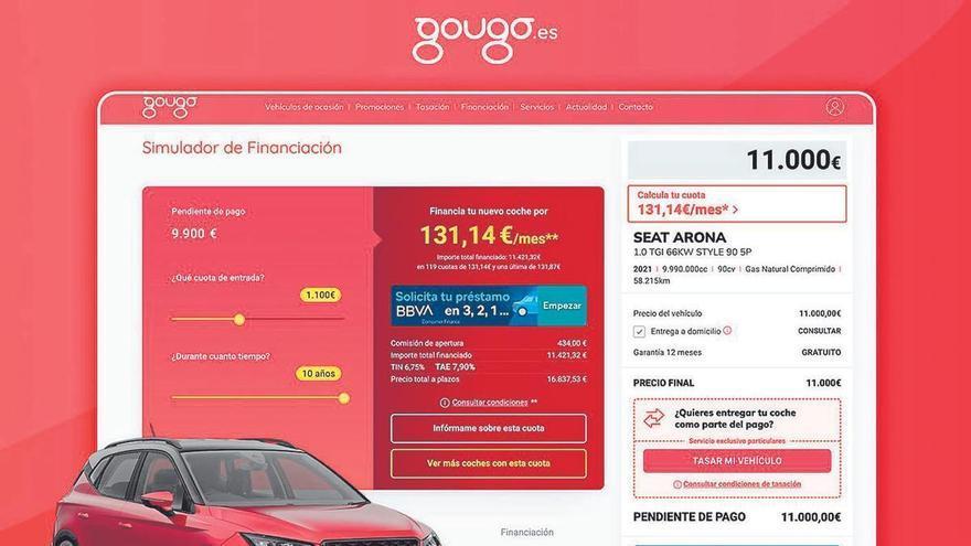 Gougo.es acelera la compra online de vehículos de ocasión