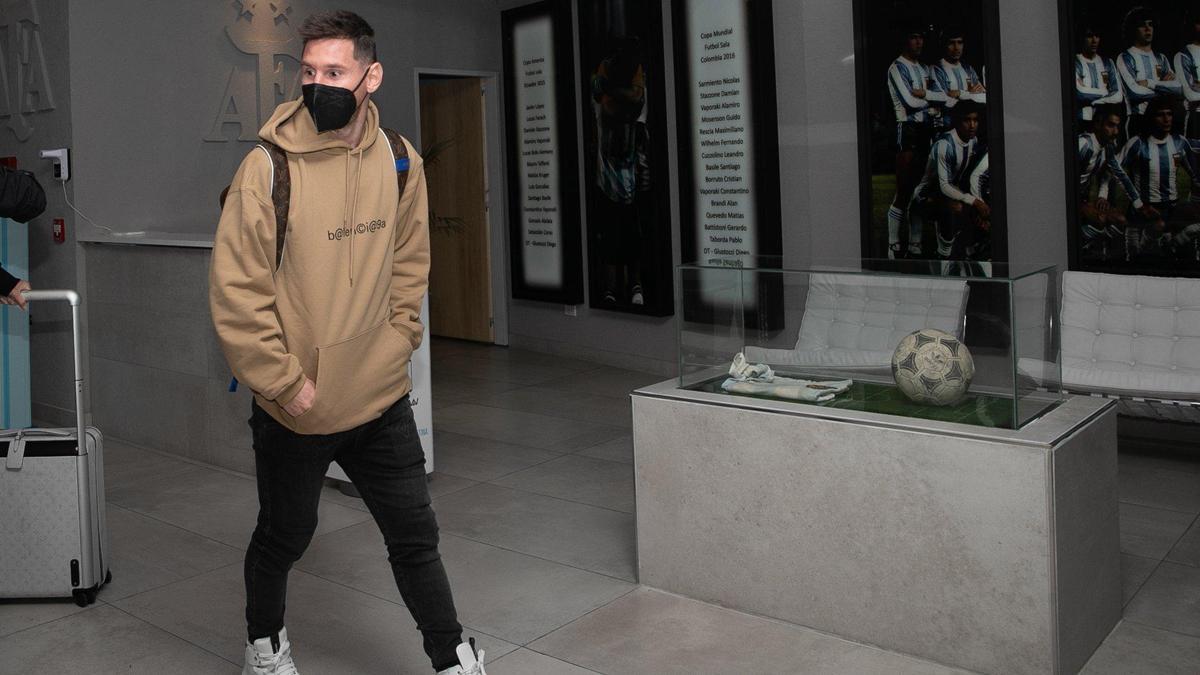 Leo Messi ya está en Argentina