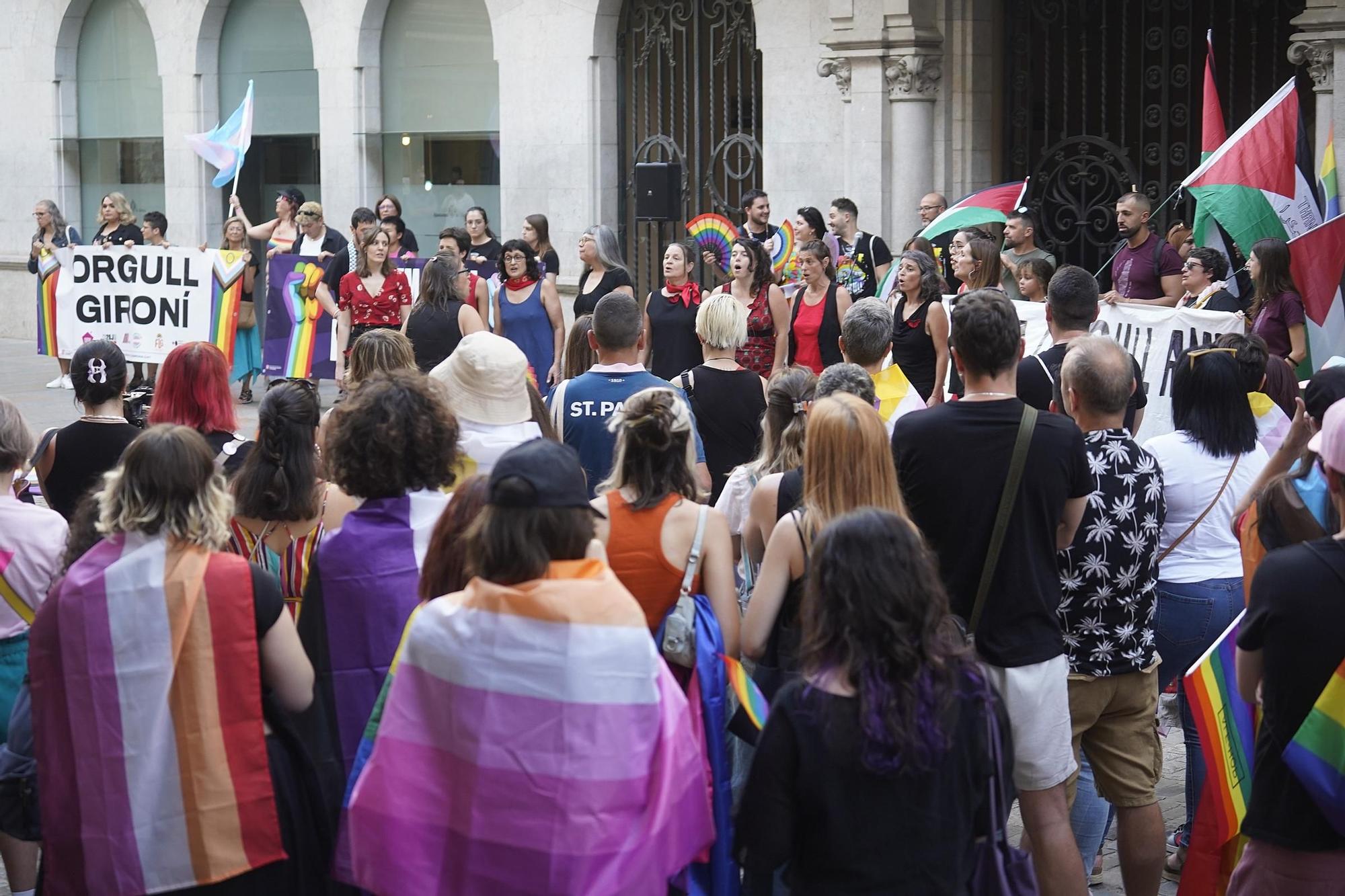 Les imatges de manifestació del Dia Internacional de l'Orgull LGBTI a Girona