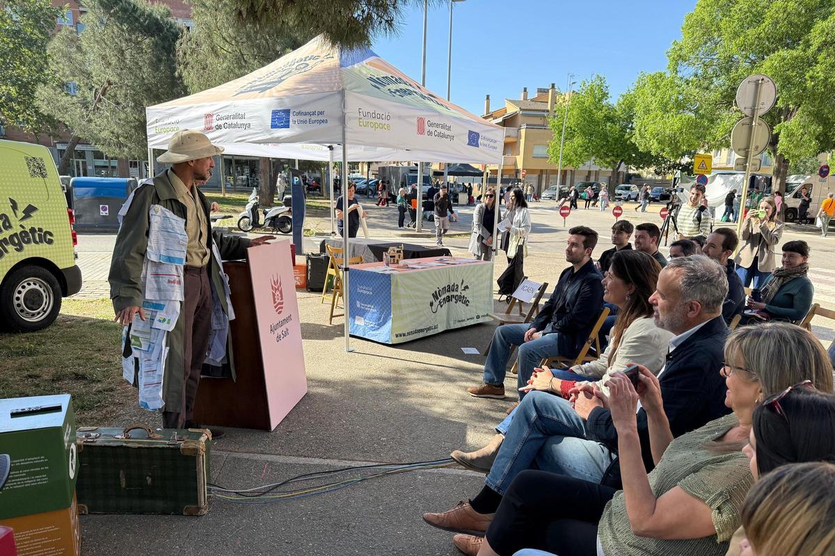 El nòmada energètic en la presentació a Salt.