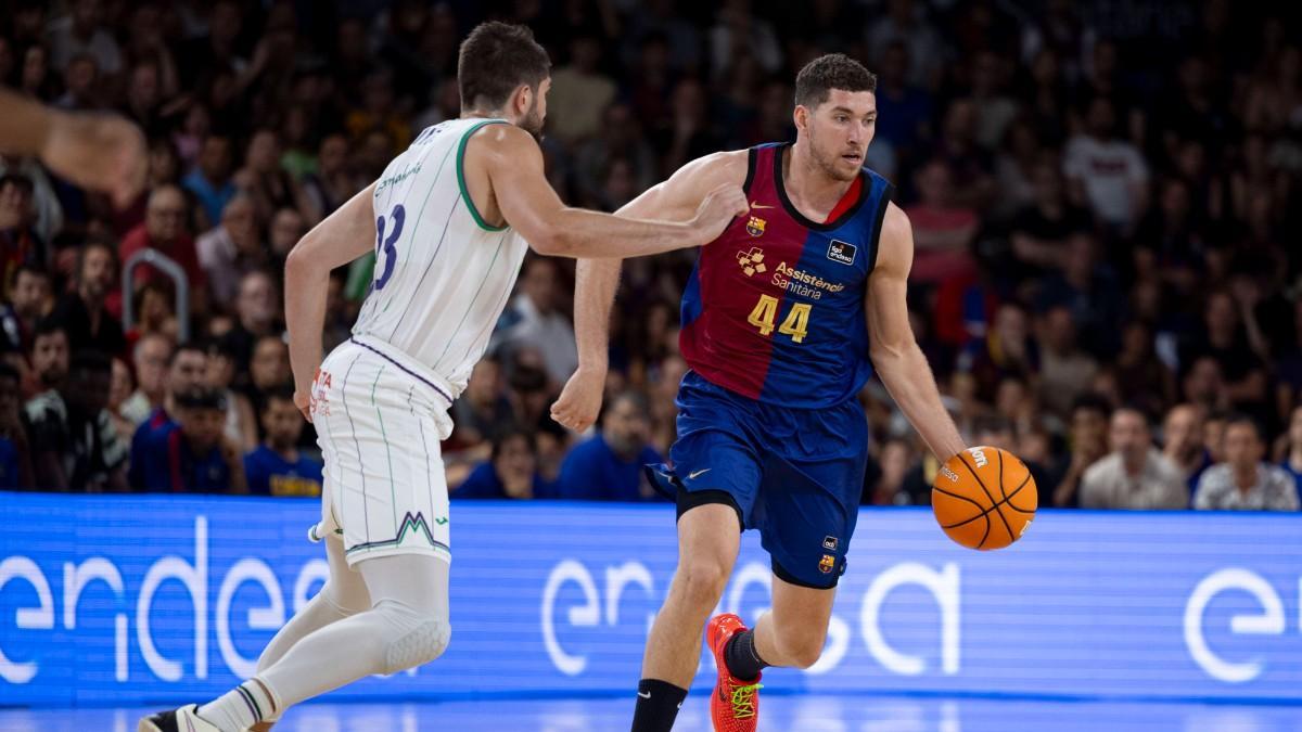 Joel Parra, en la serie de playoff de la Liga Endesa ante Unicaja