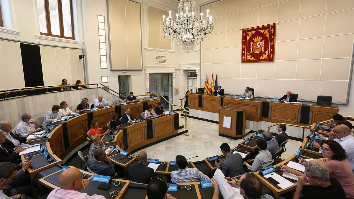 Una de las reuniones del Consejo Económico y Social de la Diputación