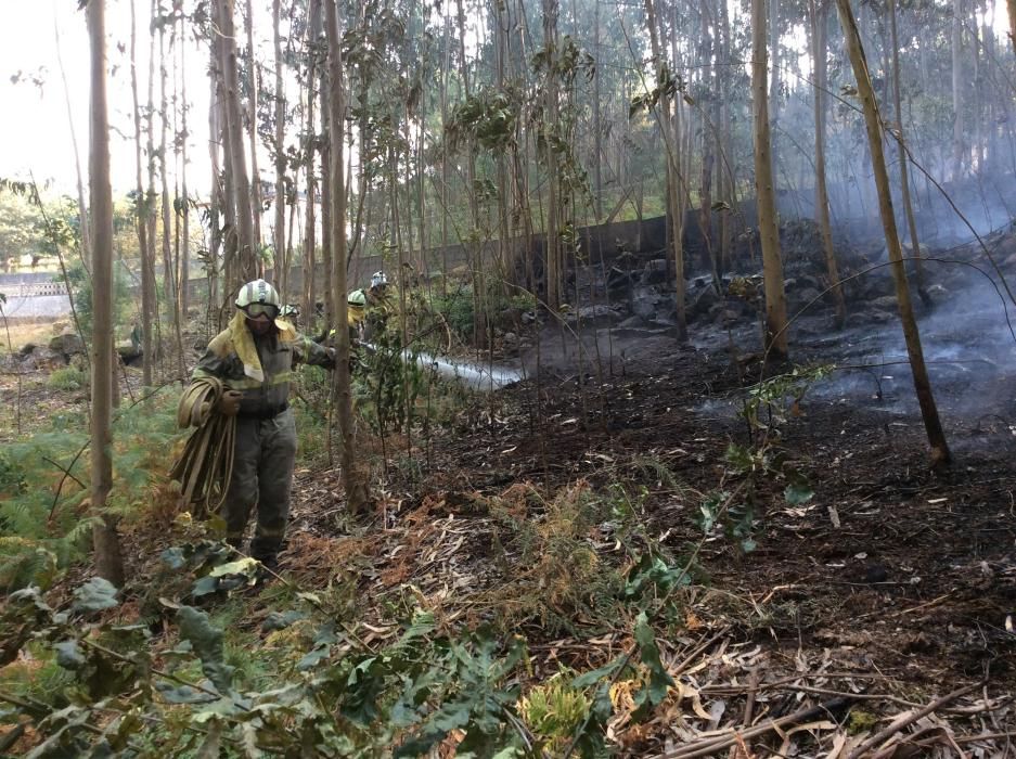 El fuego comenzó pasada la una de la madrugada en Cunchido, cerca de Santa Marta - Acudió una brigada de Medio Rural y Protección Civil, que estuvieron hasta las 06.00 horas