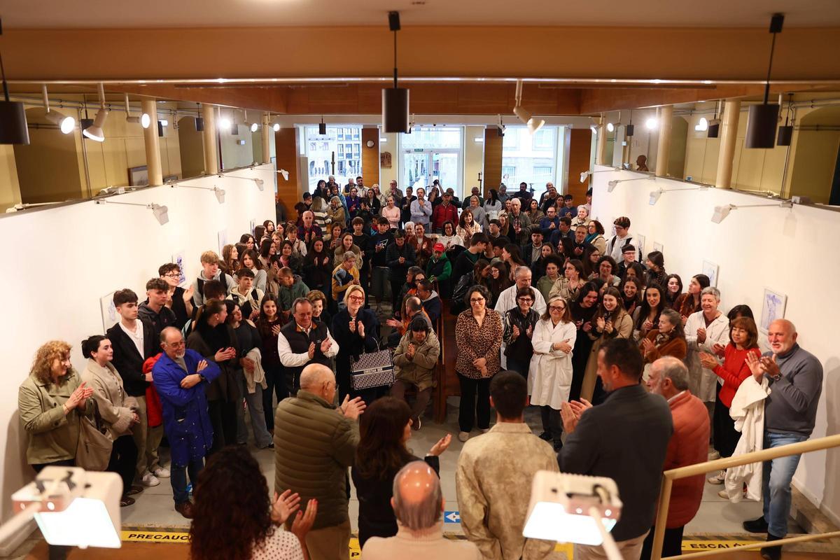 EN IMÁGENES: El arte a bolígrafo del artista de 16 años Aarón Martínez desembarca en Avilés