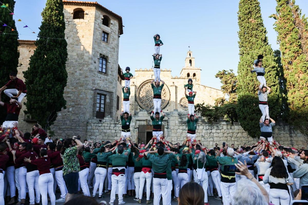 Castellers en la Fiesta Mayor de Sant Cugat 2023 