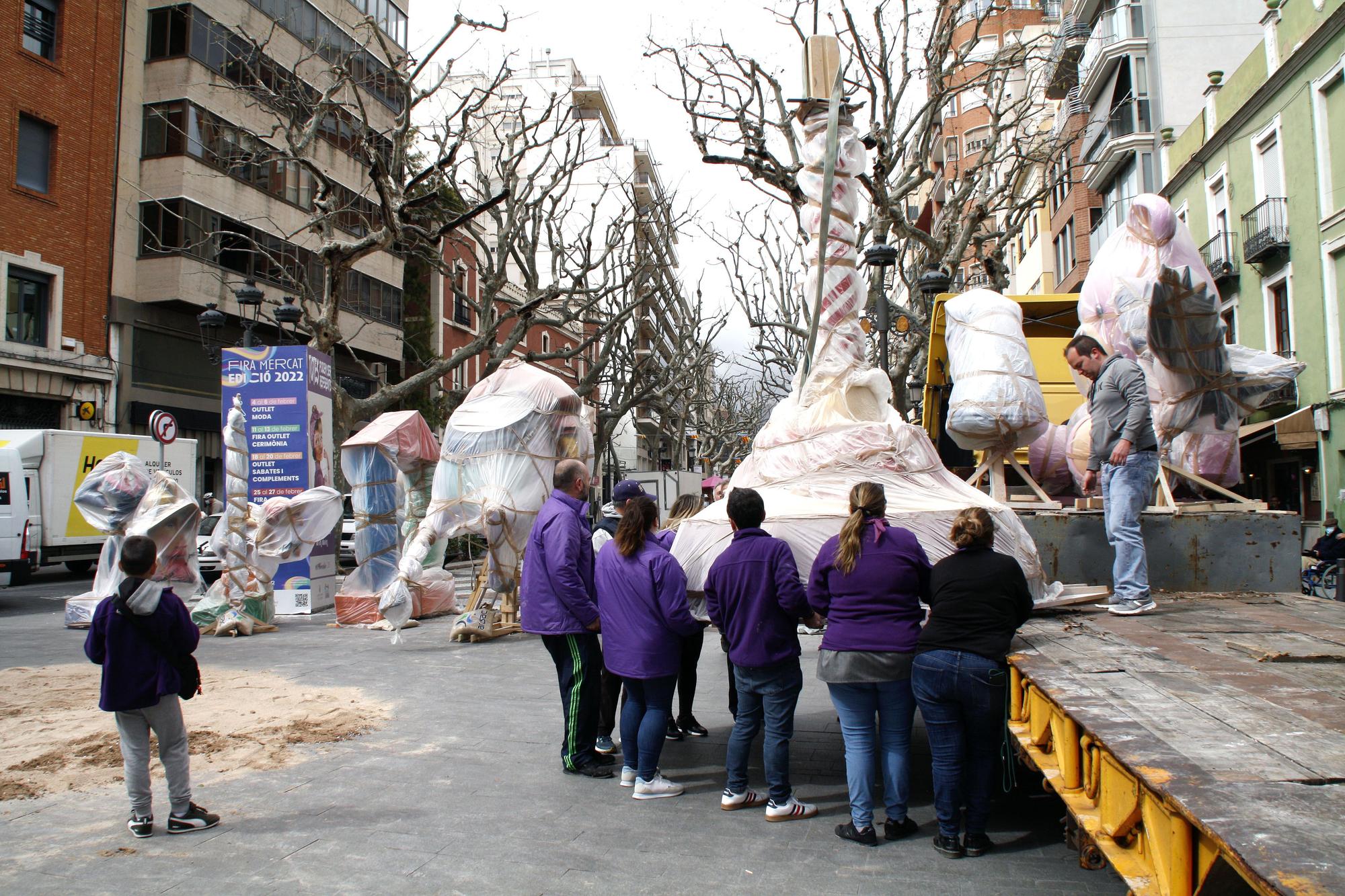 Primer día de "plantà" en la Safor