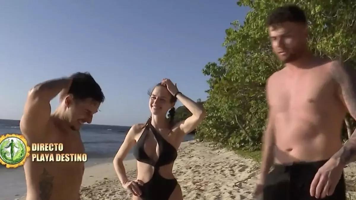 Borja, Almudena y Darío en 'Supervivientes'