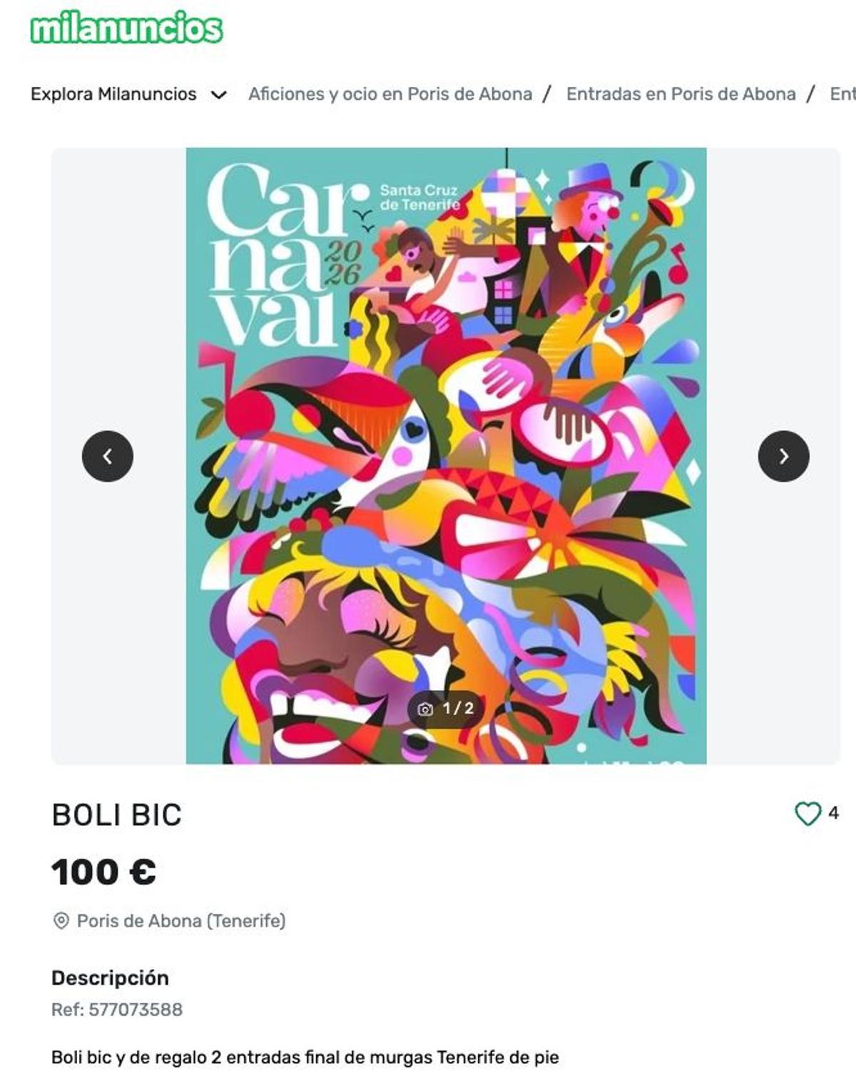 Comienza la reventa sin estar agotarse por en la taquilla virtual oficial.