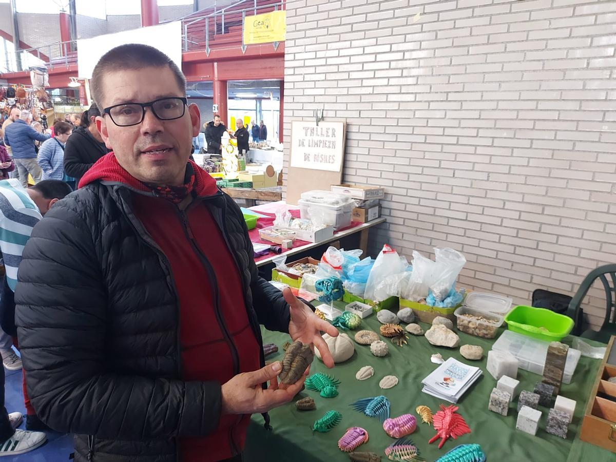 En imágenes: Éxito de la primera feria de fósiles, meteoritos y minerales de Vegadeo