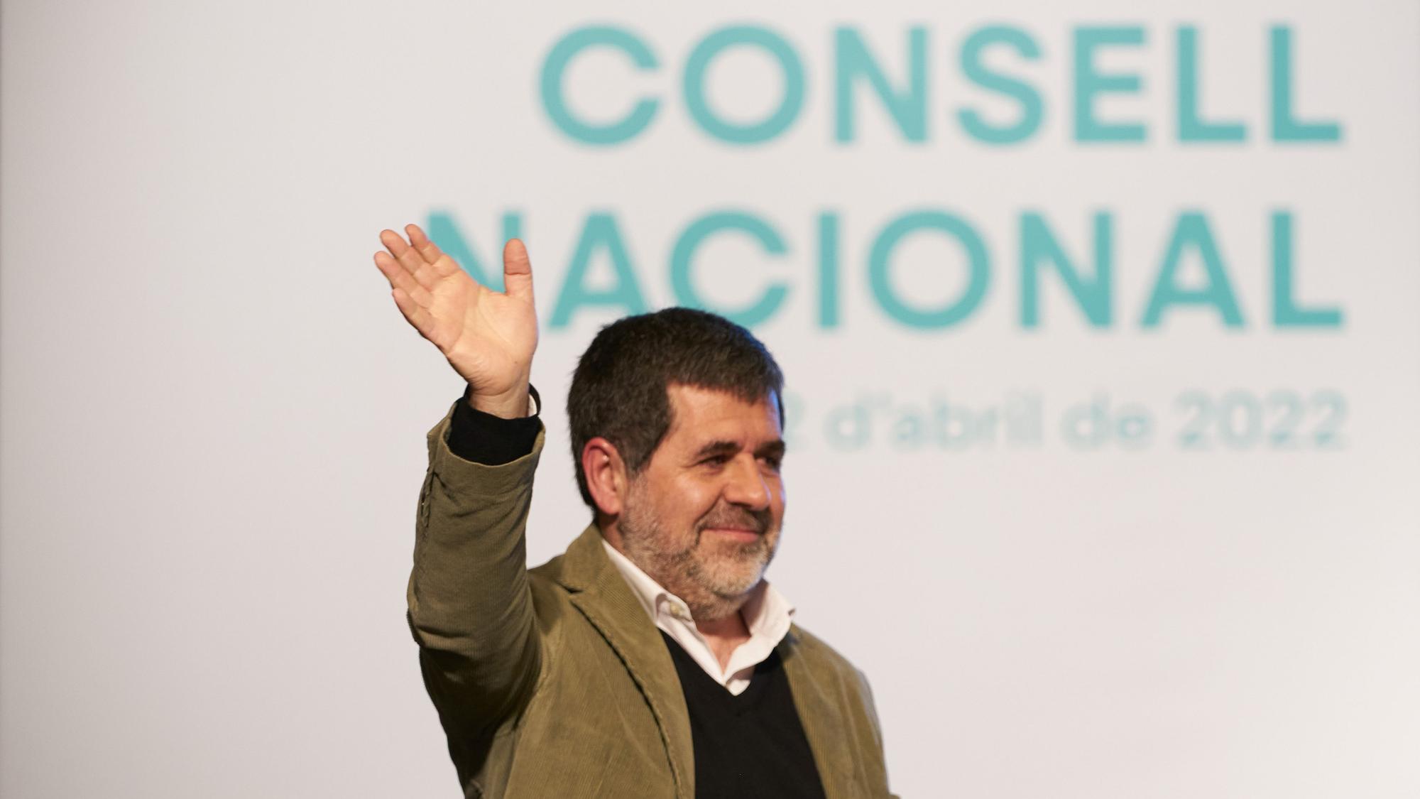 El secretario general de Junts per Catalunya, Jordi Sánchez , durante la celebración del Consell Nacional en Alcarràs