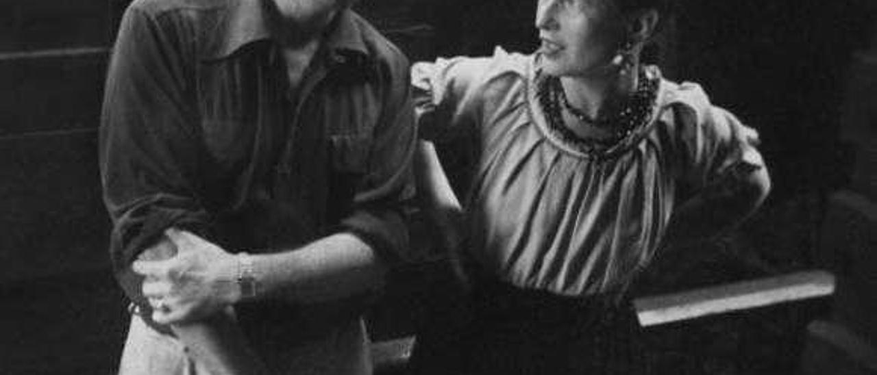 Nelson Algren y Simone de Beauvoir.