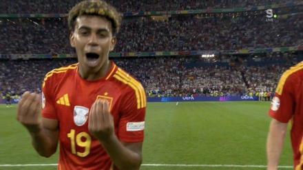 Habla, habla, la reacción viral de Lamine Yamal