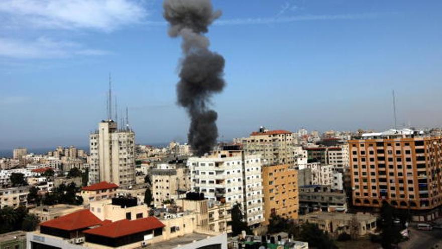 Imagen aérea de Gaza.