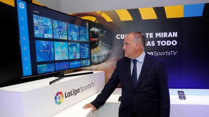 LaLiga de Tebas pone en marcha una plataforma de TV gratis por internet