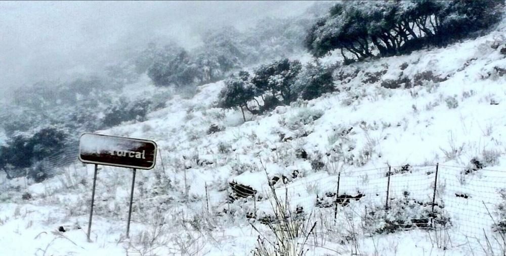 Nieve en Antequera.