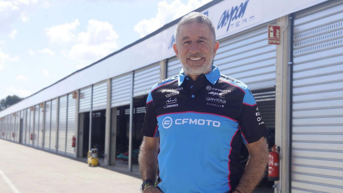 Jorge Martínez ‘Aspar’, en su circuito de velocidad de Guadassuar para una entrevista con Levante-EMV en 2024.