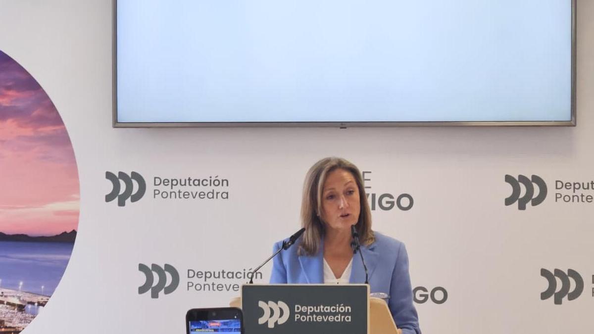 La vicepresidenta de la Diputación, Luisa Sánchez.