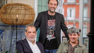 Los tres autores detrás de Carmen Mola: Jorge Díaz, Agustín Martínez y Antonio Mercero.