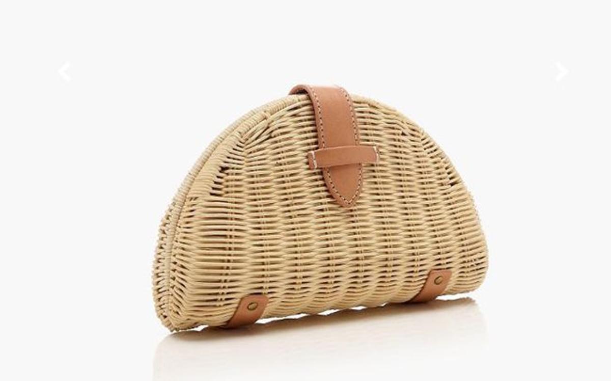 Clutch de ratán lucida por Pippa Middleton