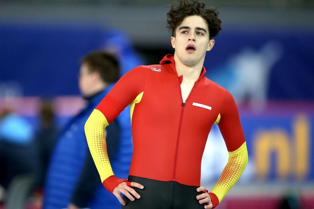 Nil Llop en el ISU Speed Skating European Championships de Hamar, Noruega.