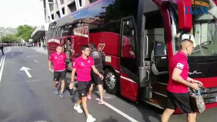 El RCD Mallorca llega al estadio de Riazor