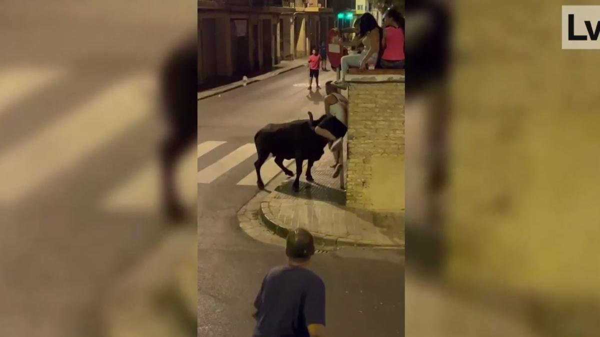 Aparatosa cogida anoche en Alfafar