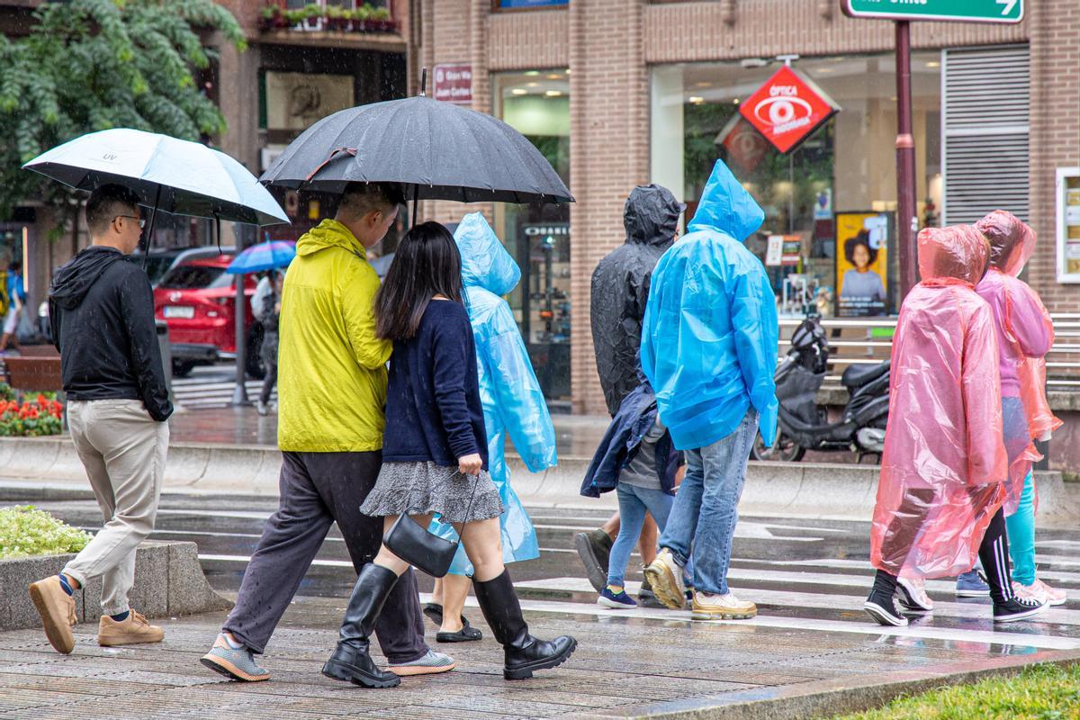 Mal tiempo en Logroño (La Rioja)