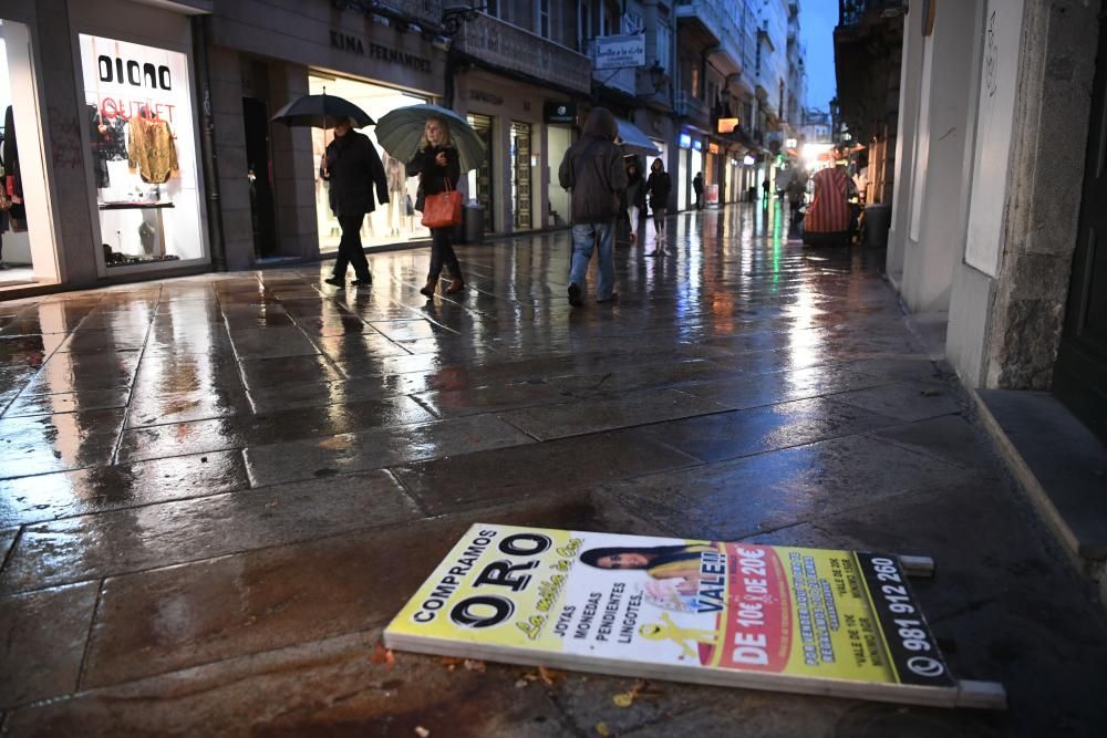 Por fin llega la ansiada lluvia. Meteogalicia vaticina que en tres días se recgerán más de 50 litros en A Coruña.