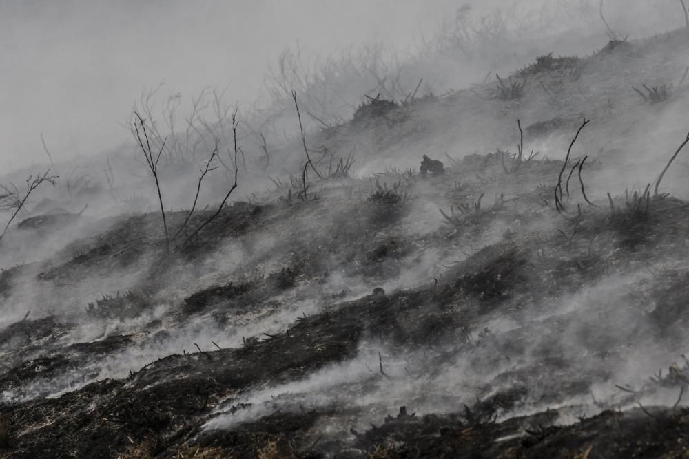 El fuego no da tregua en Degaña