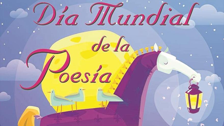 Lectura y música en el Día Mundial de la Poesía en Cáceres