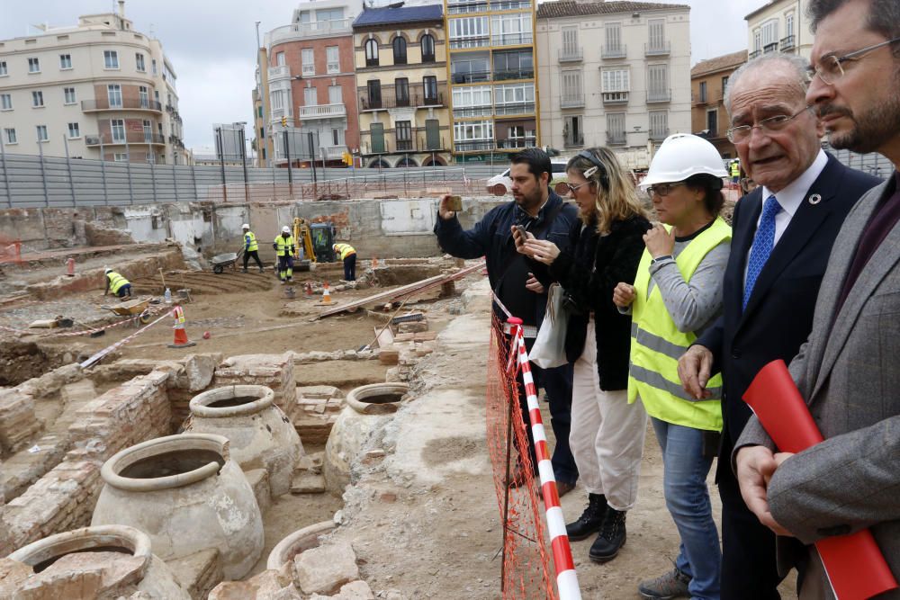 Restos arqueológicos hallados bajo los suelos de los cines Astoria