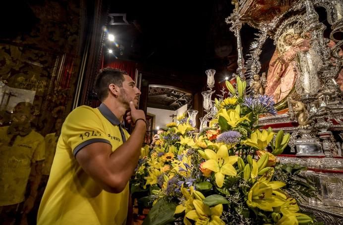 16/08/2017 TEROR. Visita de la UD Las Palmas a la Virgen del Pino en la Básilica de Teror. FOTO: J.PÉREZ CURBELO