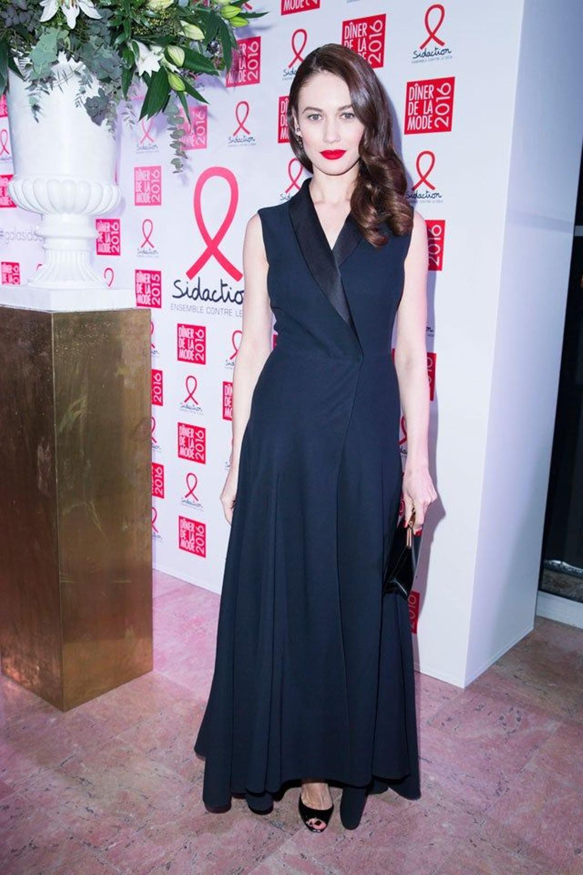 Olga Kurylenko, en una cena solidaria en París.